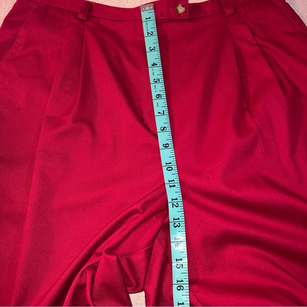 Karen Scott Sport Pleated Red Shorts Size 16. - Picture 6 of 7